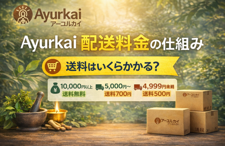 ayurkai shipping cost guide explaining delivery fees and shipping options in japan