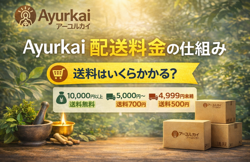 ayurkai shipping cost guide explaining delivery fees and shipping options in japan